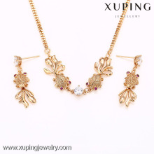 62324-Xuping Fashion Woman dos piezas Jewlery Set con 18K chapado en oro